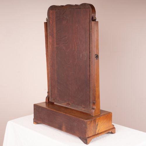 18THC WALNUT TOILET MIRROR - ADDITIONAL PHOTO 4