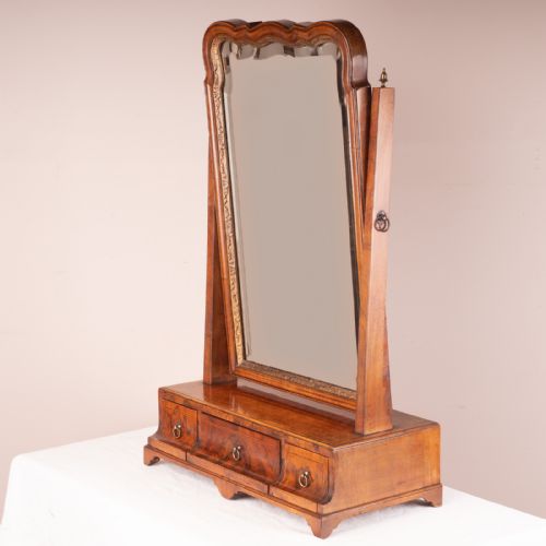 18THC WALNUT TOILET MIRROR - ADDITIONAL PHOTO 5