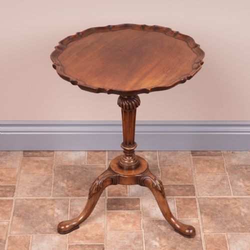 MAHOGANY PIE CRUST TOPPED WINE TABLE - ADDITIONAL PHOTO 3