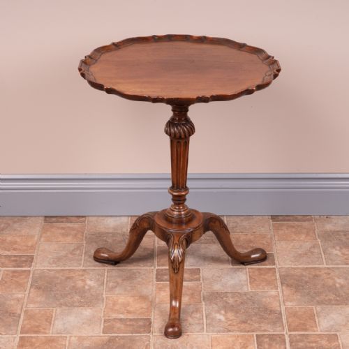 MAHOGANY PIE CRUST TOPPED WINE TABLE - ADDITIONAL PHOTO 4