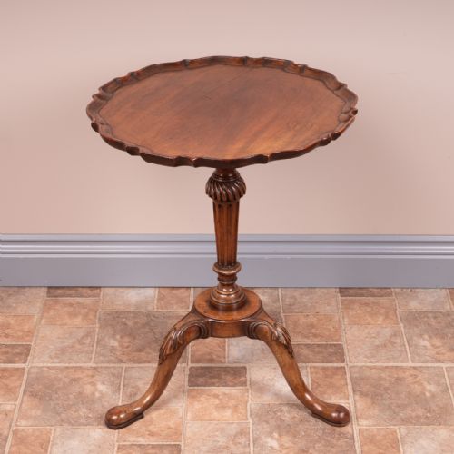 MAHOGANY PIE CRUST TOPPED WINE TABLE - ADDITIONAL PHOTO 6