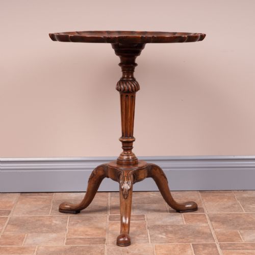 MAHOGANY PIE CRUST TOPPED WINE TABLE - ADDITIONAL PHOTO 7