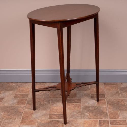 19THC MAHOGANY OVAL OCCASIONAL TABLE - ADDITIONAL PHOTO 2