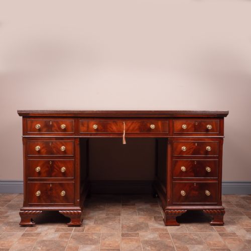 MAPLE CO MAHOGANY DESK - ADDITIONAL PHOTO 1