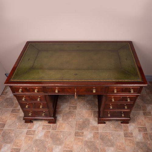 MAPLE CO MAHOGANY DESK - ADDITIONAL PHOTO 2