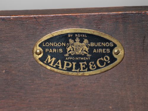 MAPLE CO MAHOGANY DESK - ADDITIONAL PHOTO 9