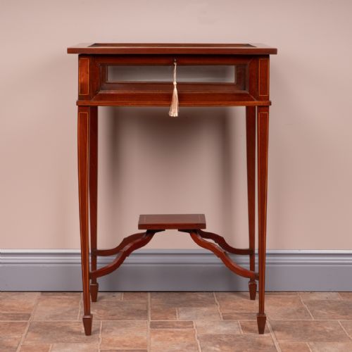 INLAID MAHOGANY BIJOUTERIE DISPLAY TABLE - ADDITIONAL PHOTO 1