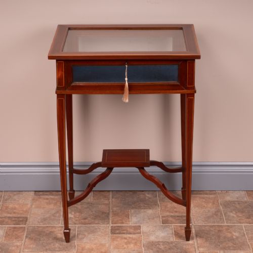 INLAID MAHOGANY BIJOUTERIE DISPLAY TABLE - ADDITIONAL PHOTO 2