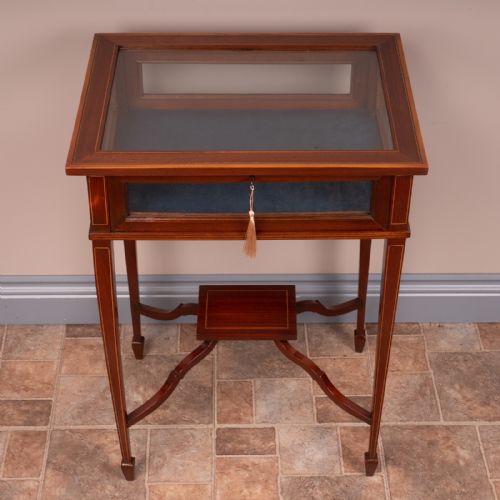 INLAID MAHOGANY BIJOUTERIE DISPLAY TABLE - ADDITIONAL PHOTO 3