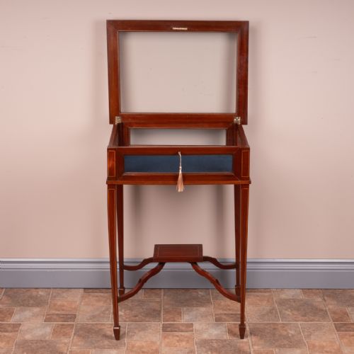 INLAID MAHOGANY BIJOUTERIE DISPLAY TABLE - ADDITIONAL PHOTO 4