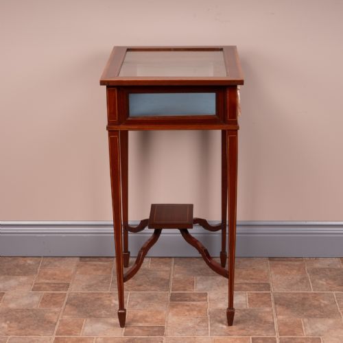 INLAID MAHOGANY BIJOUTERIE DISPLAY TABLE - ADDITIONAL PHOTO 6