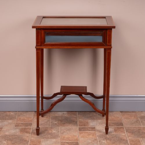 INLAID MAHOGANY BIJOUTERIE DISPLAY TABLE - ADDITIONAL PHOTO 8