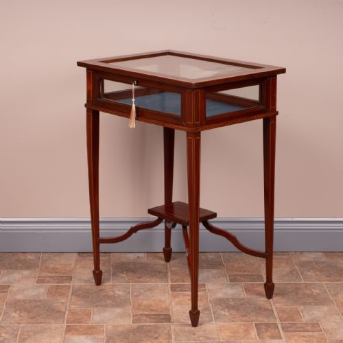 INLAID MAHOGANY BIJOUTERIE DISPLAY TABLE - ADDITIONAL PHOTO 9
