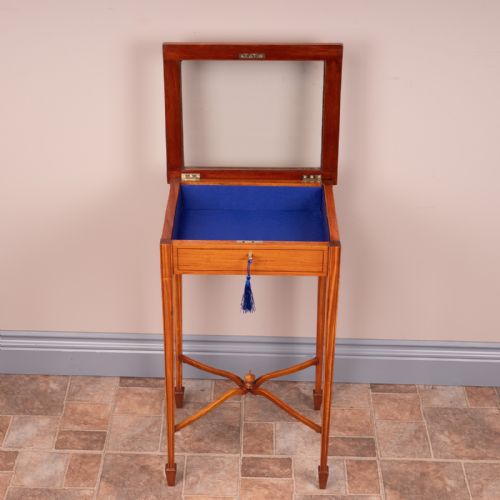 INLAID SATINWOOD BIJOUTERIE DISPLAY TABLE - ADDITIONAL PHOTO 3