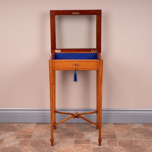 INLAID SATINWOOD BIJOUTERIE DISPLAY TABLE - ADDITIONAL PHOTO 4