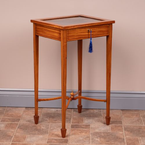 INLAID SATINWOOD BIJOUTERIE DISPLAY TABLE - ADDITIONAL PHOTO 7
