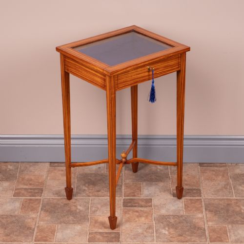 INLAID SATINWOOD BIJOUTERIE DISPLAY TABLE - ADDITIONAL PHOTO 8