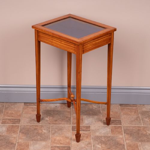 INLAID SATINWOOD BIJOUTERIE DISPLAY TABLE - ADDITIONAL PHOTO 10