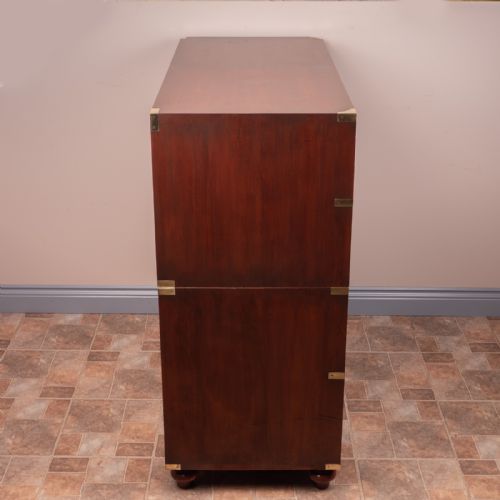 19THC CAMPAIGN CHEST OF DRAWERS - ADDITIONAL PHOTO 4