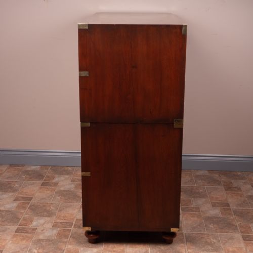 19THC CAMPAIGN CHEST OF DRAWERS - ADDITIONAL PHOTO 5