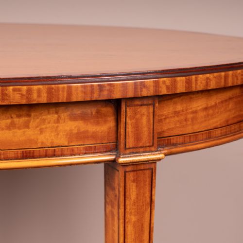 INLAID SATINWOOD OVAL OCCASIONAL TABLE - ADDITIONAL PHOTO 13