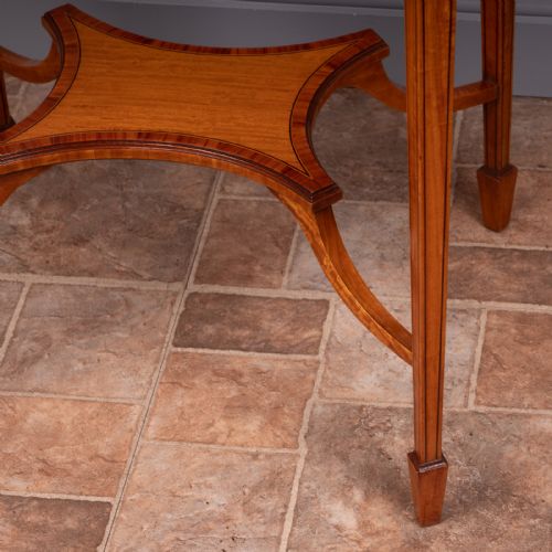 INLAID SATINWOOD OVAL OCCASIONAL TABLE - ADDITIONAL PHOTO 14