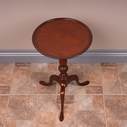 CARVED MAHOGANY WINE TABLE - ADDITIONAL PHOTO 1