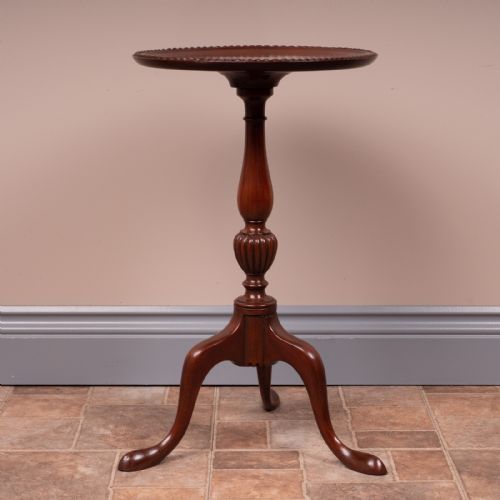 CARVED MAHOGANY WINE TABLE - ADDITIONAL PHOTO 2
