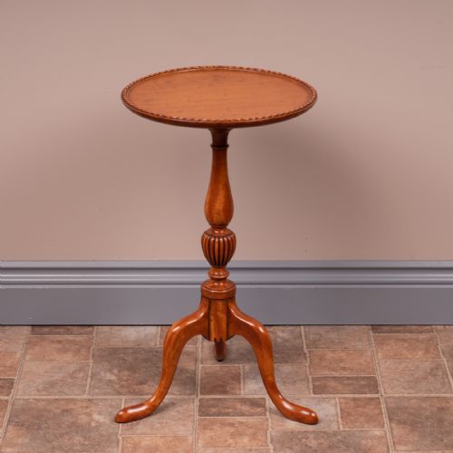 FINE QUALITY SOLID SATINWOOD WINE TABLE - ADDITIONAL PHOTO 4