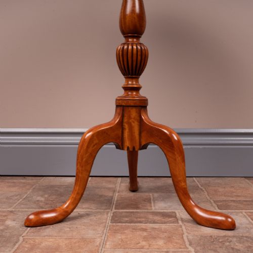 FINE QUALITY SOLID SATINWOOD WINE TABLE - ADDITIONAL PHOTO 7