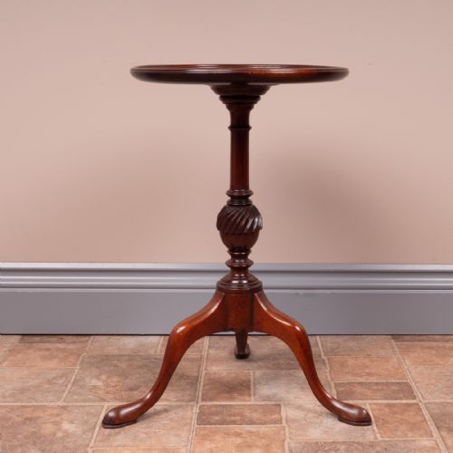 FAN INLAID MAHOGANY WINE TABLE - ADDITIONAL PHOTO 3