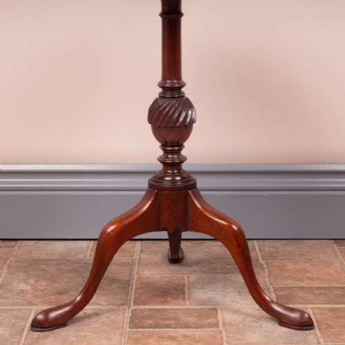 FAN INLAID MAHOGANY WINE TABLE - ADDITIONAL PHOTO 4