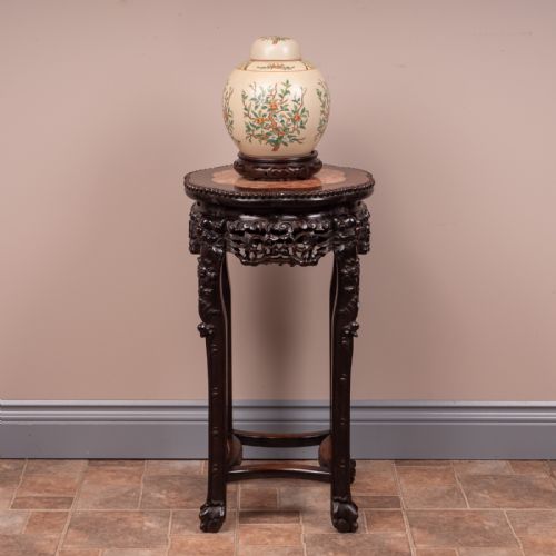 CARVED ORIENTAL STAND - ADDITIONAL PHOTO 4
