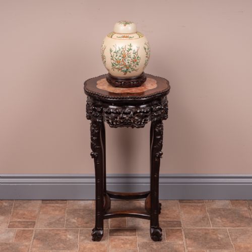 CARVED ORIENTAL STAND - ADDITIONAL PHOTO 5
