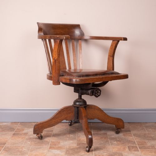 OAK DESK CHAIR - ADDITIONAL PHOTO 2