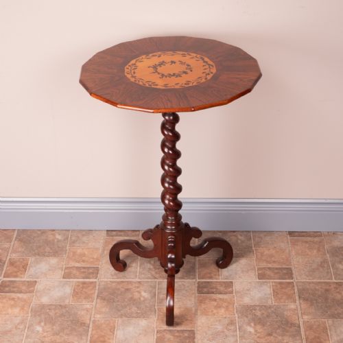inlaid rosewood occasional table - CATEGORY: ANTIQUE TABLES - DATED 19TH CENTURY
