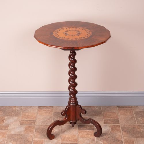 INLAID ROSEWOOD OCCASIONAL TABLE - ADDITIONAL PHOTO 2