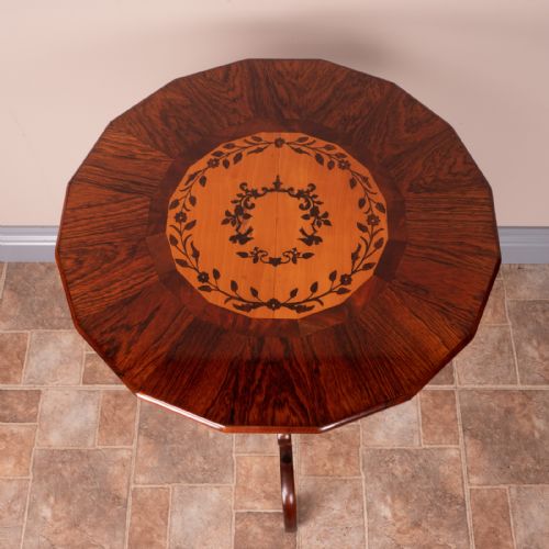 INLAID ROSEWOOD OCCASIONAL TABLE - ADDITIONAL PHOTO 3