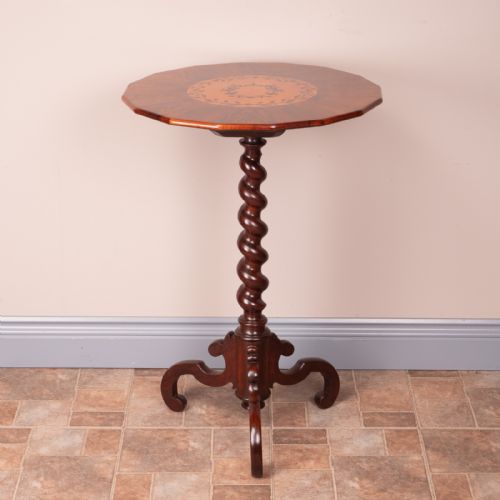 INLAID ROSEWOOD OCCASIONAL TABLE - ADDITIONAL PHOTO 5