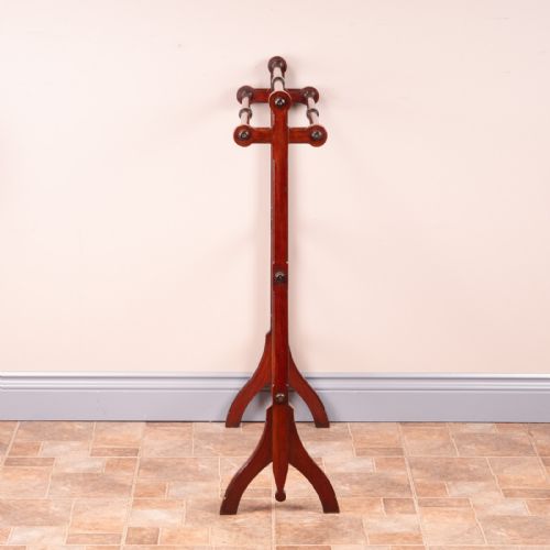VICTORIAN MAHOGANY TOWEL RAIL - ADDITIONAL PHOTO 1