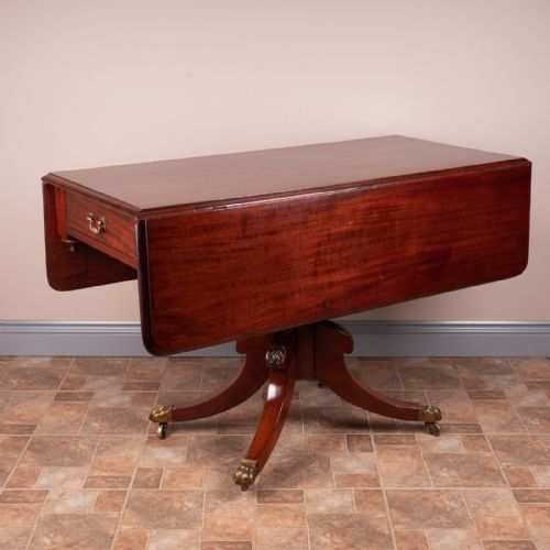 19thc mahogany pembroke table - CATEGORY: ANTIQUE TABLES - DATED 19TH CENTURY