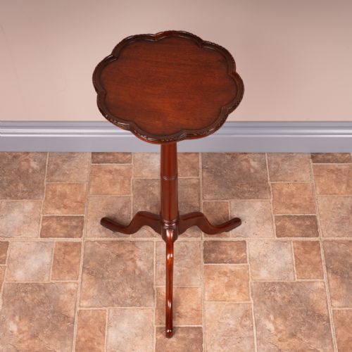 TALL MAHOGANY WINE TABLE - ADDITIONAL PHOTO 2