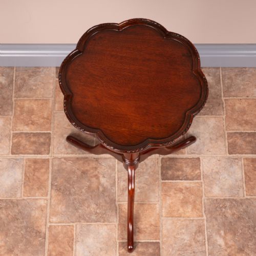 TALL MAHOGANY WINE TABLE - ADDITIONAL PHOTO 3