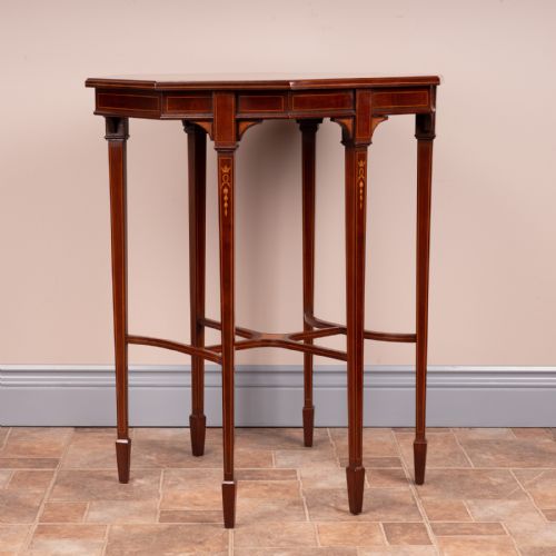 FINE QUALITY EDWARDIAN INLAID MAHOGANY OCCASIONAL TABLE - ADDITIONAL PHOTO 5