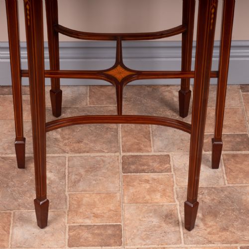 FINE QUALITY EDWARDIAN INLAID MAHOGANY OCCASIONAL TABLE - ADDITIONAL PHOTO 14