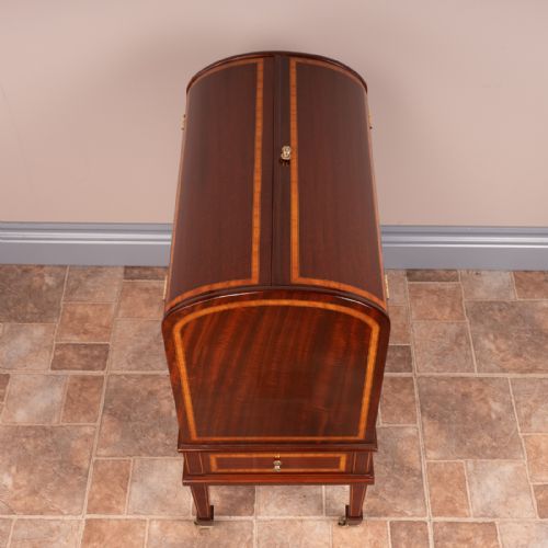GOOD QUALITY INLAID MAHOGANY COVERED CANTERBURY - ADDITIONAL PHOTO 23