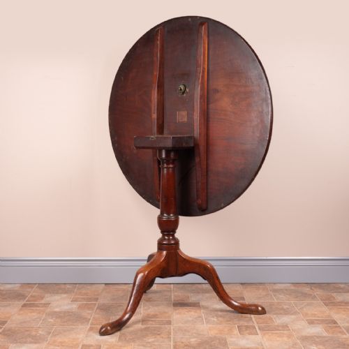 GEORGIAN MAHOGANY TRIPOD TIP TOP TABLE - ADDITIONAL PHOTO 4