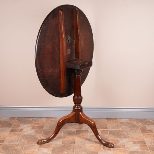 GEORGIAN MAHOGANY TRIPOD TIP TOP TABLE - ADDITIONAL PHOTO 6