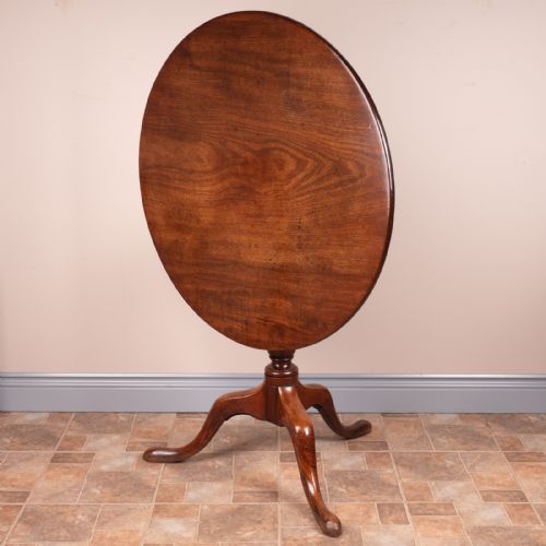 GEORGIAN MAHOGANY TRIPOD TIP TOP TABLE - ADDITIONAL PHOTO 7