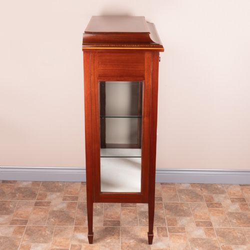 GOOD QUALITY EDWARDIAN INLAID MAHOGANY DISPLAY CABINET - ADDITIONAL PHOTO 5